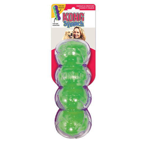 KONG Dog Sqrunch™ Dumbell Toy Assorted - 2 Sizes