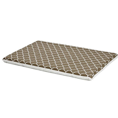 Midwest Pets Brown Fleece Top Teflon Fabric Crate Pad - 5 Sizes
