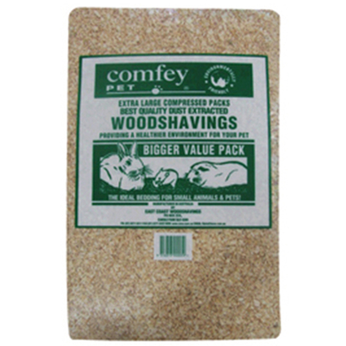 Comfey Pet Compressed Wood Shavings Small Animal Kennel Bedding - 2 Sizes