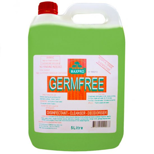 Maxpro Germ Free Disinfectant Multi Purpose Cleaner Deodoriser Eucalyptus 5L