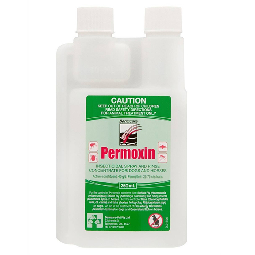 Dermcare Permoxin Dogs & Horses Insecticidal Rinse Spray 250ml 