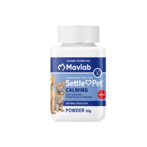 Mavlab Settle Pet Calming Supplement for Small Dogs & Cats 50g