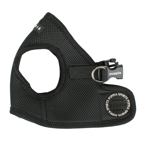 Puppia Soft Polyester Adjustable Dog Vest Harness Black XS