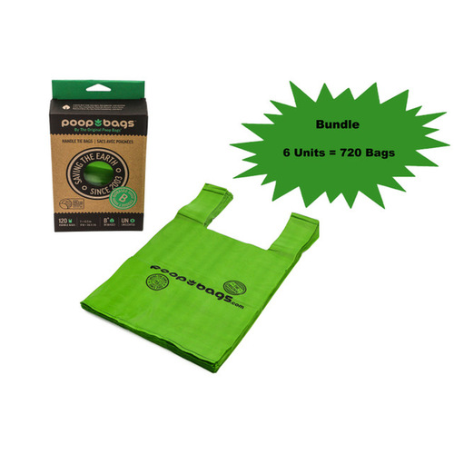 Poop Bags Biobased Handle Tie Dog Waste Bags 120 Pack