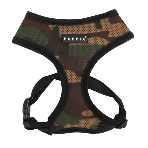 Puppia Soft Polyester Adjustable Dog Harness Camo XS