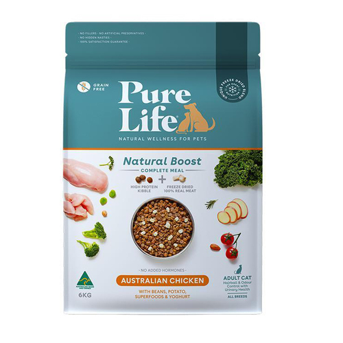 Pure Life Adult Natural Boost Dry Cat Food Chicken 6kg