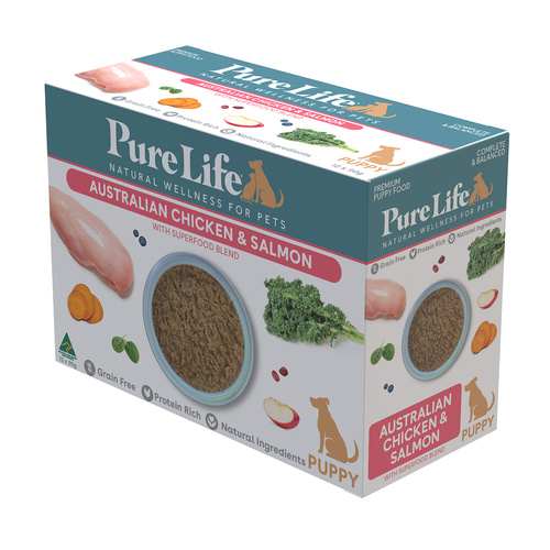 Pure Life Puppy Wet Dog Food Australian Chicken & Salmon 12 x 90g