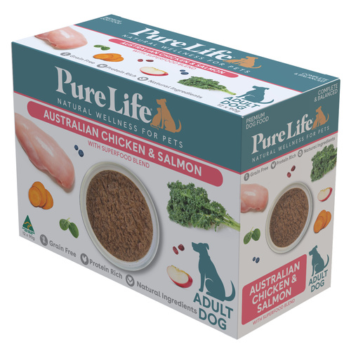 Pure Life Adult Wet Dog Food Australian Chicken & Salmon 12 x 90g