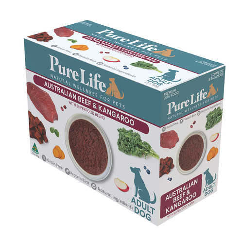 Pure Life Adult Wet Dog Food Australian Beef & Kangaroo 12 x 90g