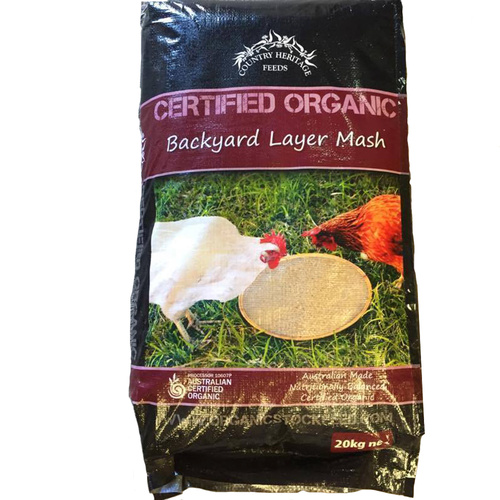 Country Heritage Organic Backyard Layer Mash Poulty Feed 20kg 