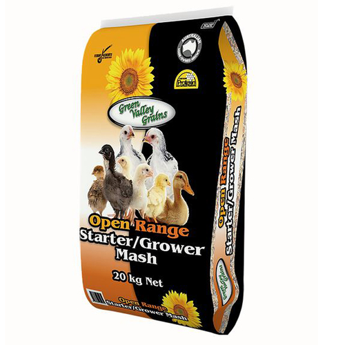 Green Valley Open Range Starter Grower Mash for Poultry 20kg