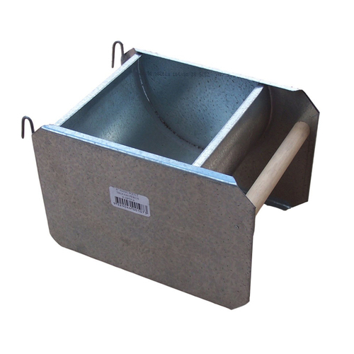 iPetz Hanging Poultry Trough w/ Perch Bird Food Feeder - 3 Sizes