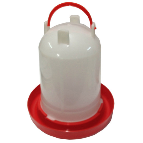 iPetz Red & White Plastic w/ Handle Bird Drinker - 2 Sizes