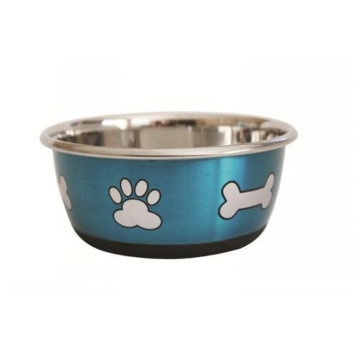 Prestige Pet Durapet Fashion Pet Bowl Paw & Bone - 3 Colours