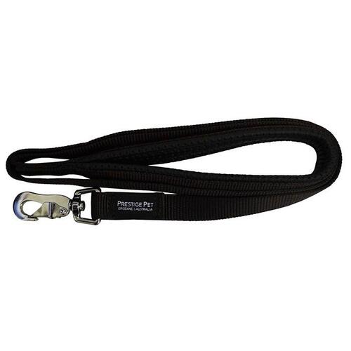 Prestige Pet Soft Padded Dog Leash Brown 3/4 Inch - 2 Sizes