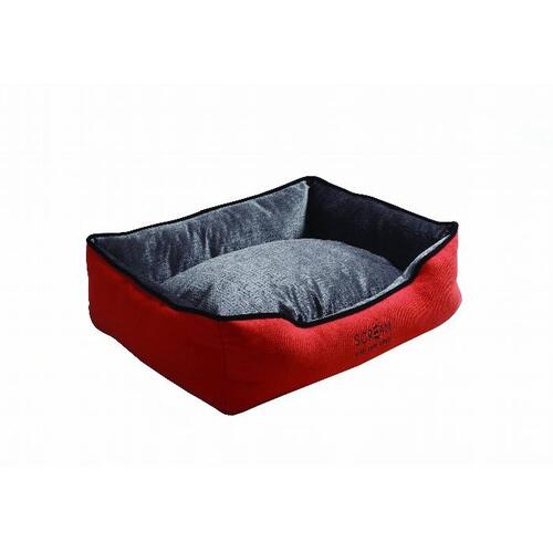Scream Rectangle Bolster Non-Slip Base Dog Bed Loud Orange - 3 Sizes