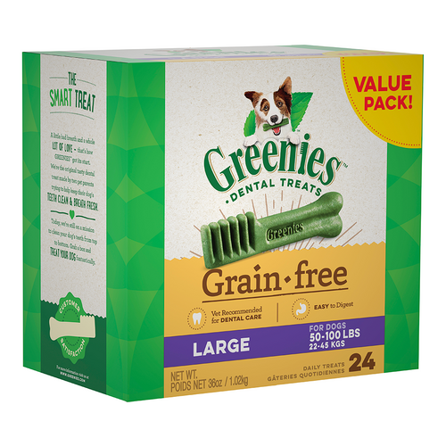 Greenies Grain Free Dogs Dental Treat Value Pack - 4 Sizes