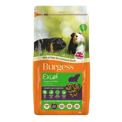 Burgess Excel Nuggets w/ Mint for Guinea Pigs - 3 Sizes