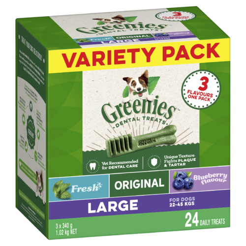 Greenies Variety Pack Dog Dental Treat - 4 Sizes