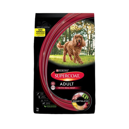 Supercoat Smartblend Adult Dry Dog Food with Real Beef - 4 Sizes