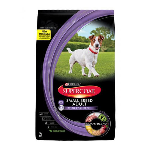 Supercoat Smartblend Adult Small Breed Dry Dog Food w/ Real Beef - 2 Sizes