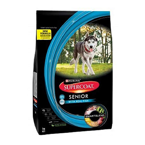 Supercoat Smartblend Senior Dry Dog Food with Real Fish - 2 Sizes