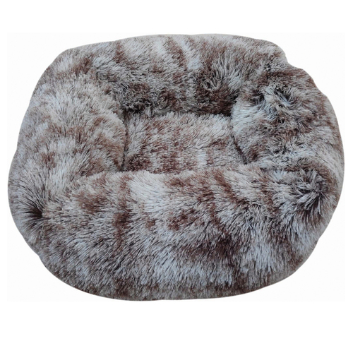 Prestige Pet Snuggle Pals Calming Rectangle Cuddler Pet Bed Ombre Brown -5 Sizes