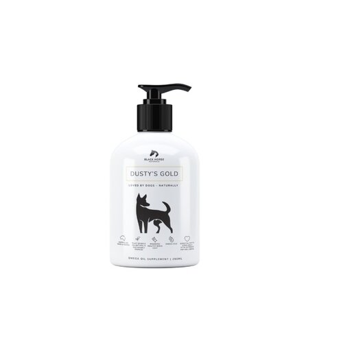 Black Horse Naturals Dustys Gold Omega Oil Supplement for Dogs 500ml