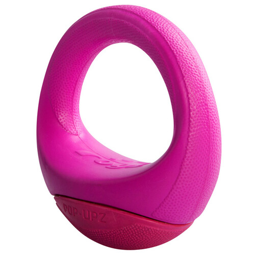 Rogz Pop-Upz Self-Righting Interactive Dog Toy Pink 14cm