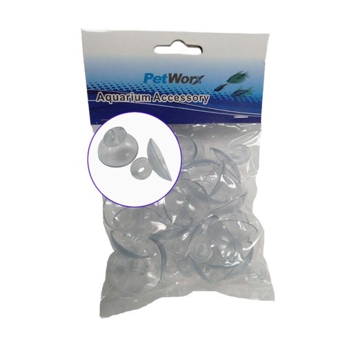 PetWorx Airline Suction Cup with Airline Clip Aquarium Accessory 24 Pack
