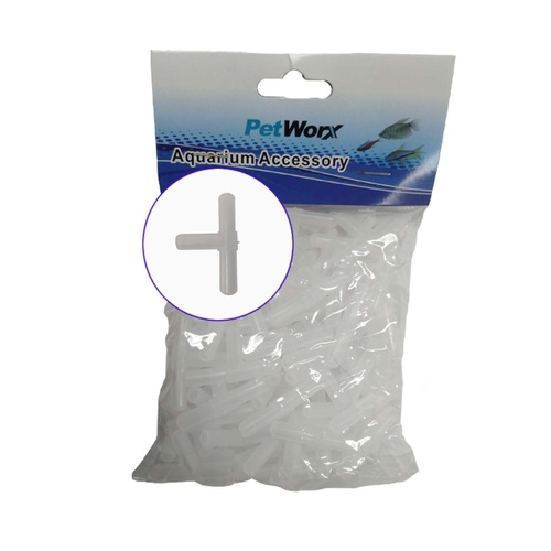 PetWorx T-Piece Airline Divider Aquarium Accessory Pack of 100
