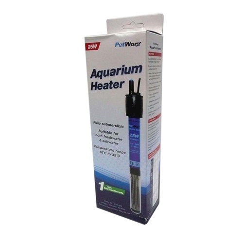 PetWorx Aquarium Water Heater 25W for Freshwater & Saltwater