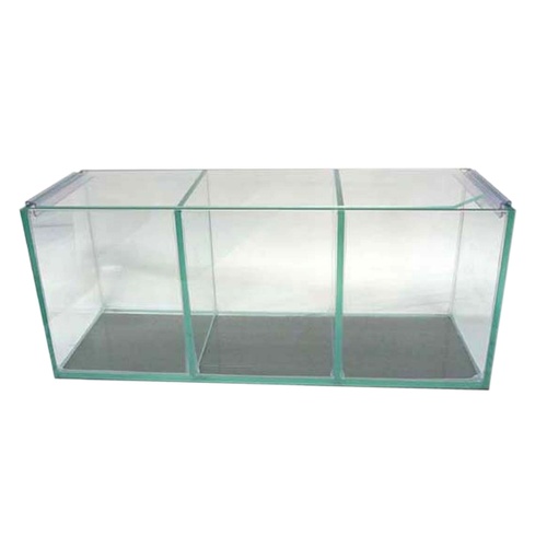 PetWorx Glass Fighter Aquarium Fish Tank 3-Bay 36 x 12 x 15cm