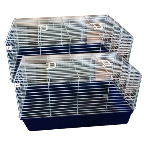 PetWorx Rabbit Cage incl Drinker Bottle Box of 2 100 x 52 x 44cm