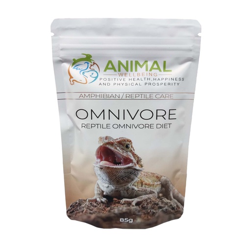 Animal Wellbeing Omnivore Reptile Omnivore Diet High-Protein Feed 85g