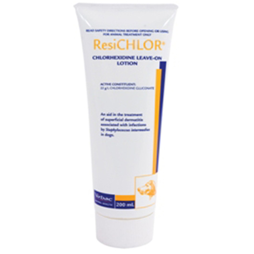 Virbac Resichlor Chlorhexidine Leave-On Skin Care Lotion 200ml 