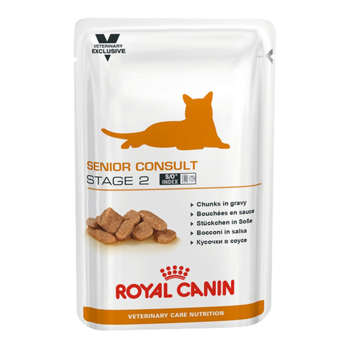 Royal Canin Senior Consult Stage 2 Wet Cat Food 12 x 100g