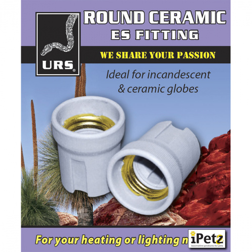 URS Ceramic Globe Holder Edison Screw Fitting Light Bulb Holder 