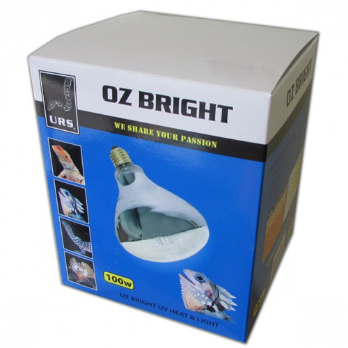 URS Oz Bright Uv Globe Heat & Light Bulb 100w 