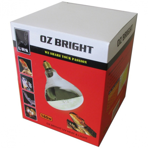 URS Oz Bright Uv Globe Heat & Light Bulb 160w 