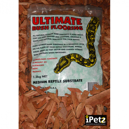 URS Ultimate Bush Flooring Reptile Sterilised Bark Chips 1.2kg 