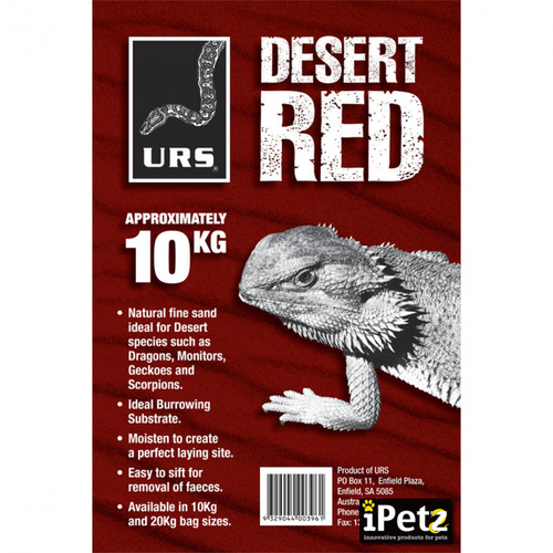 URS Natural Fine Red Desert Sand Substrate 10kg 