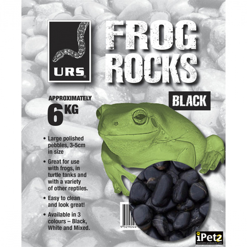 URS Frog Rocks Amphibian Polished Stones Black 6kg 
