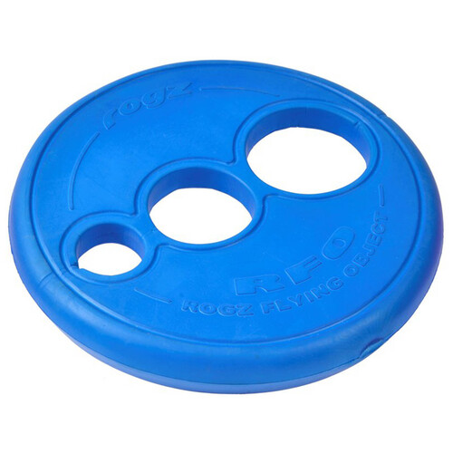 Rogz RFO Frisbee Disc Interactive Dog Fetch Toy Blue Large