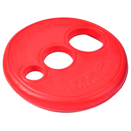 Rogz RFO Frisbee Disc Interactive Dog Fetch Toy Red Large
