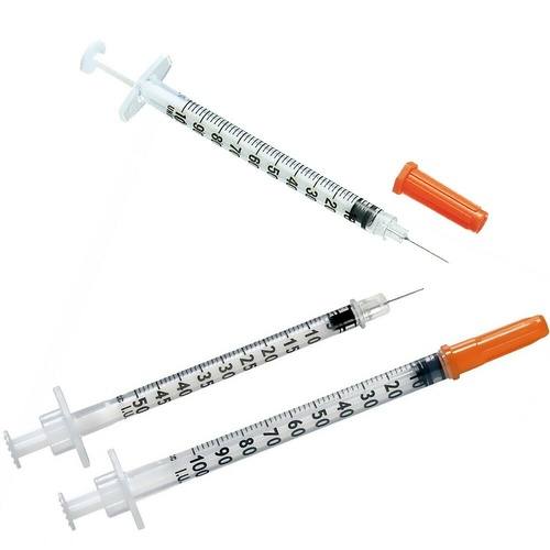 Syringe Bd 1ml Insulin Needle 326719 100 Pack 