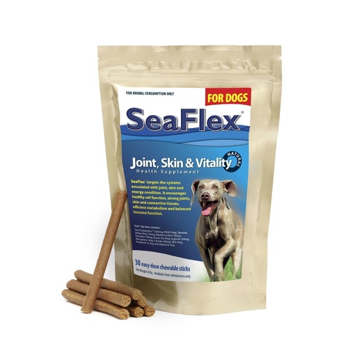 Seaflex Dogs Joint Skin & Vitality Health Supplement 30 Pack 