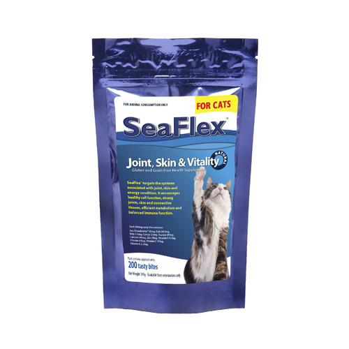 Seaflex Cats Joint Skin & Vitality Health Supplement 200 Pack