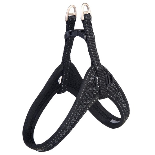 Rogz Fast-Fit Reflective Dog Safety Harness Black XS