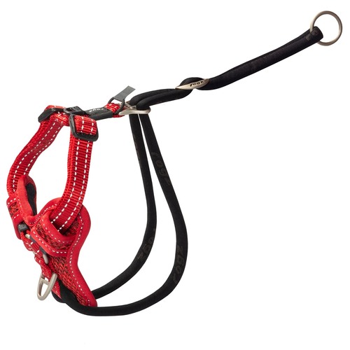 Rogz Control Stop Pull Dog Safety Harness Red Medium